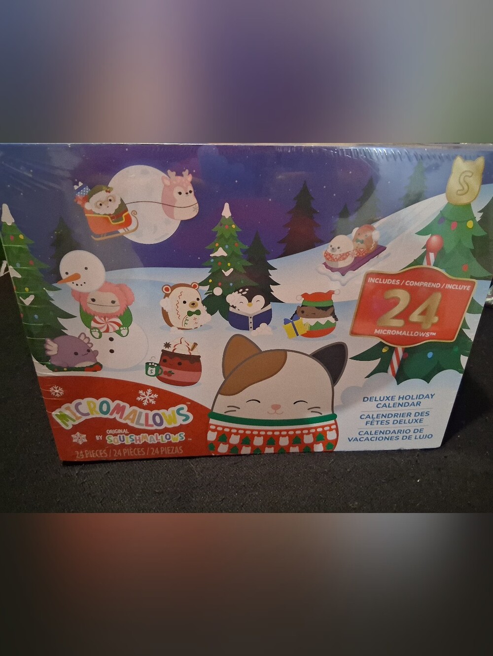 Squishmallows Multi-Color Holiday Cat Advent Calendar